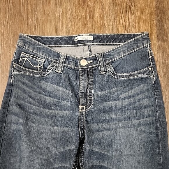 Lee Slender Secret Womens Blue Jeans Size 12 Petite Lower On Waist - Picture 3 of 5